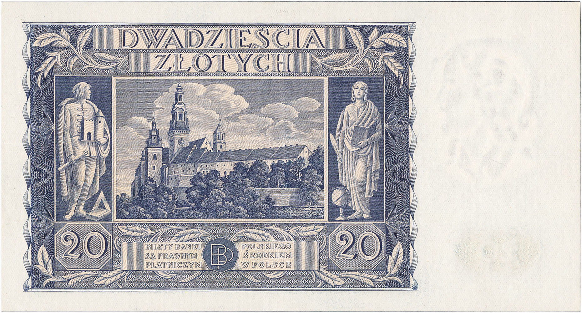 20 złotych 1936 seria CF